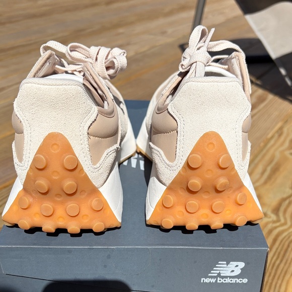 New Balance Beige and Tan Women's Sneakers - Picture 4 of 5